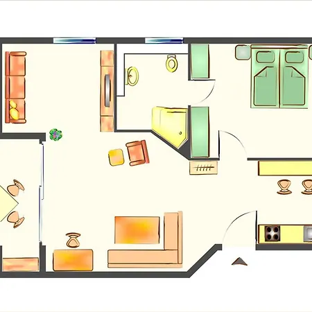 Seeblick Kunstquartier Apartment Koserow